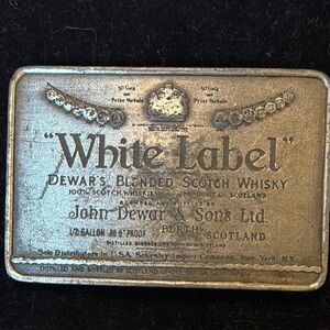 Vintage Dewar's White Label Tin